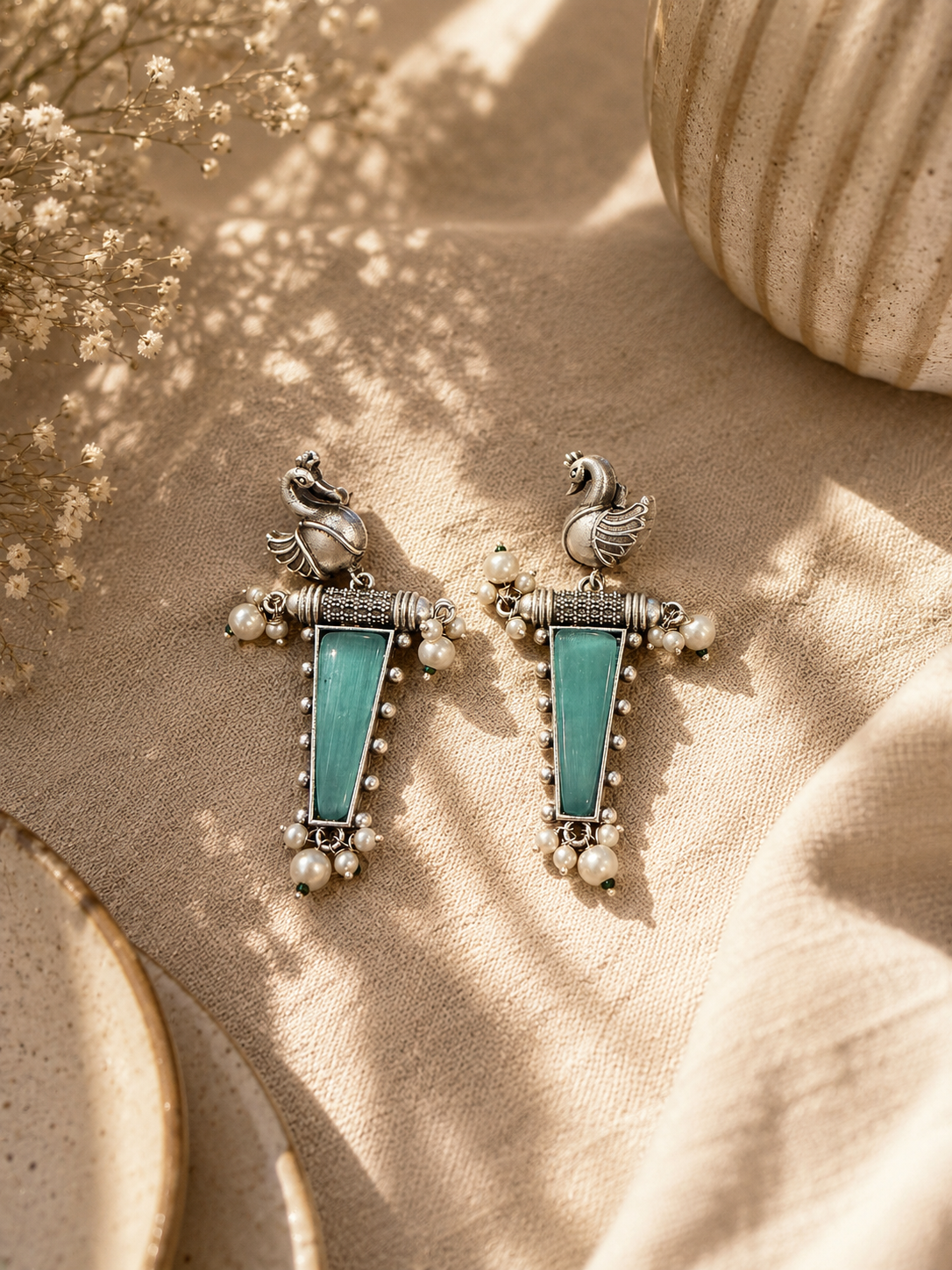 Peacock Earrings