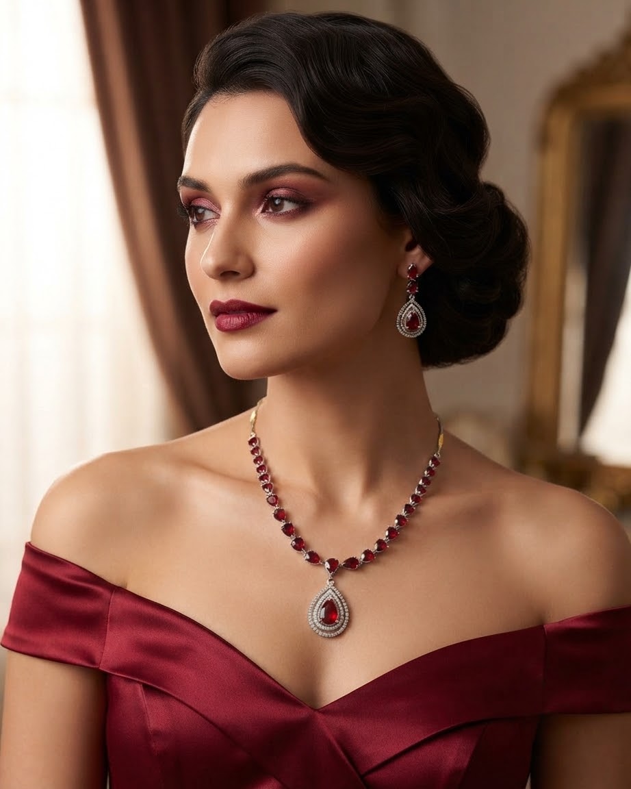 Rani Rouge Necklace Set