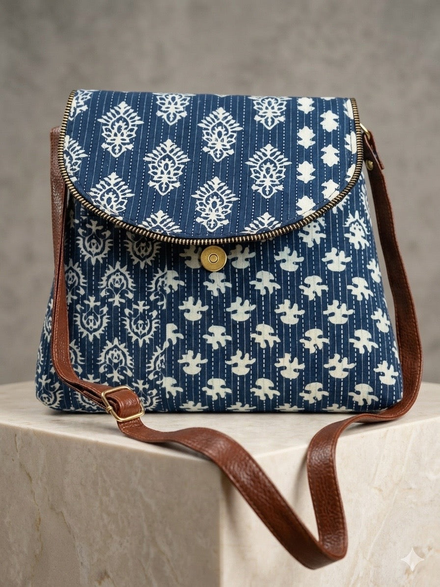 Indigo Meadow Bag