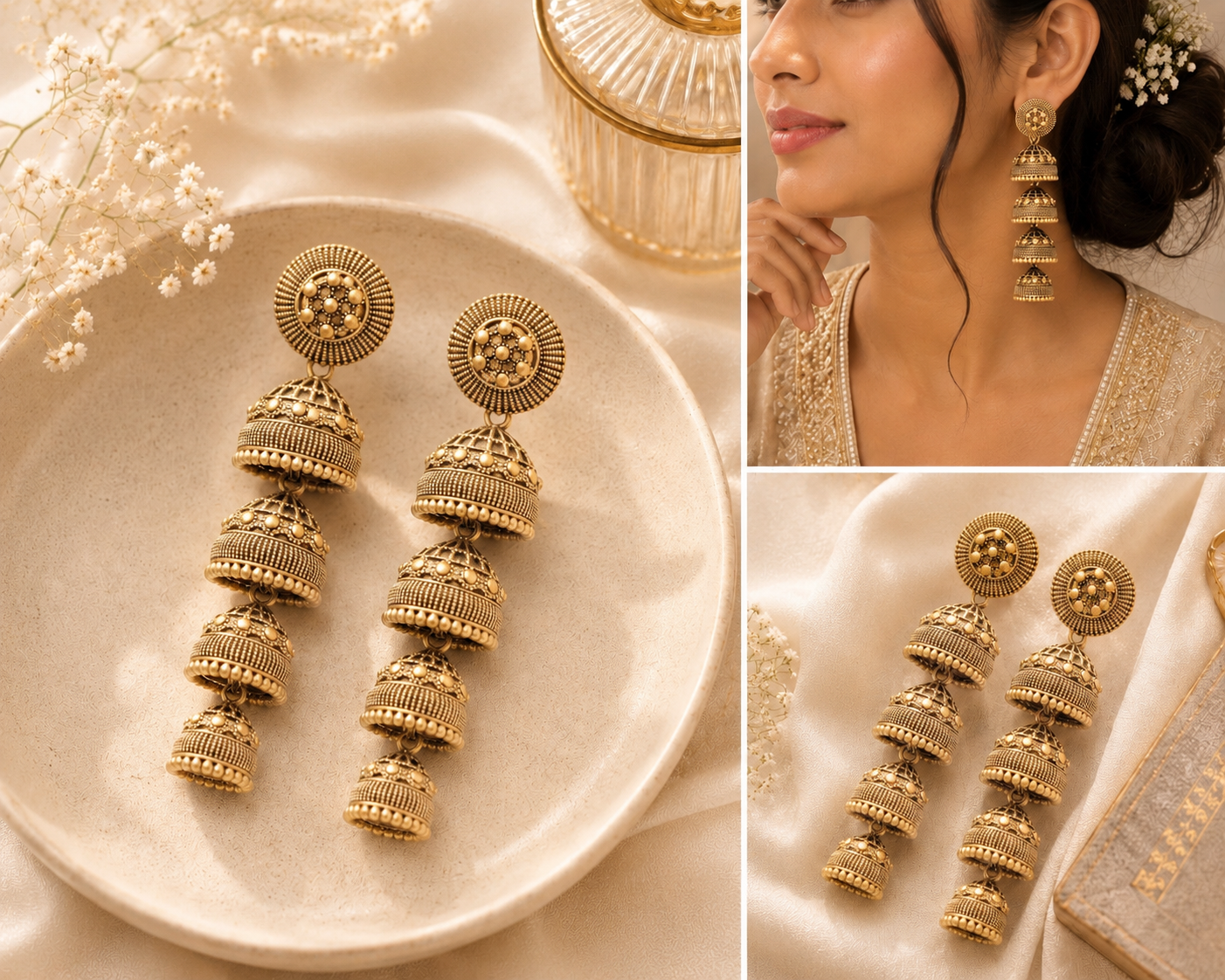 Sage Sitara Jhumkas