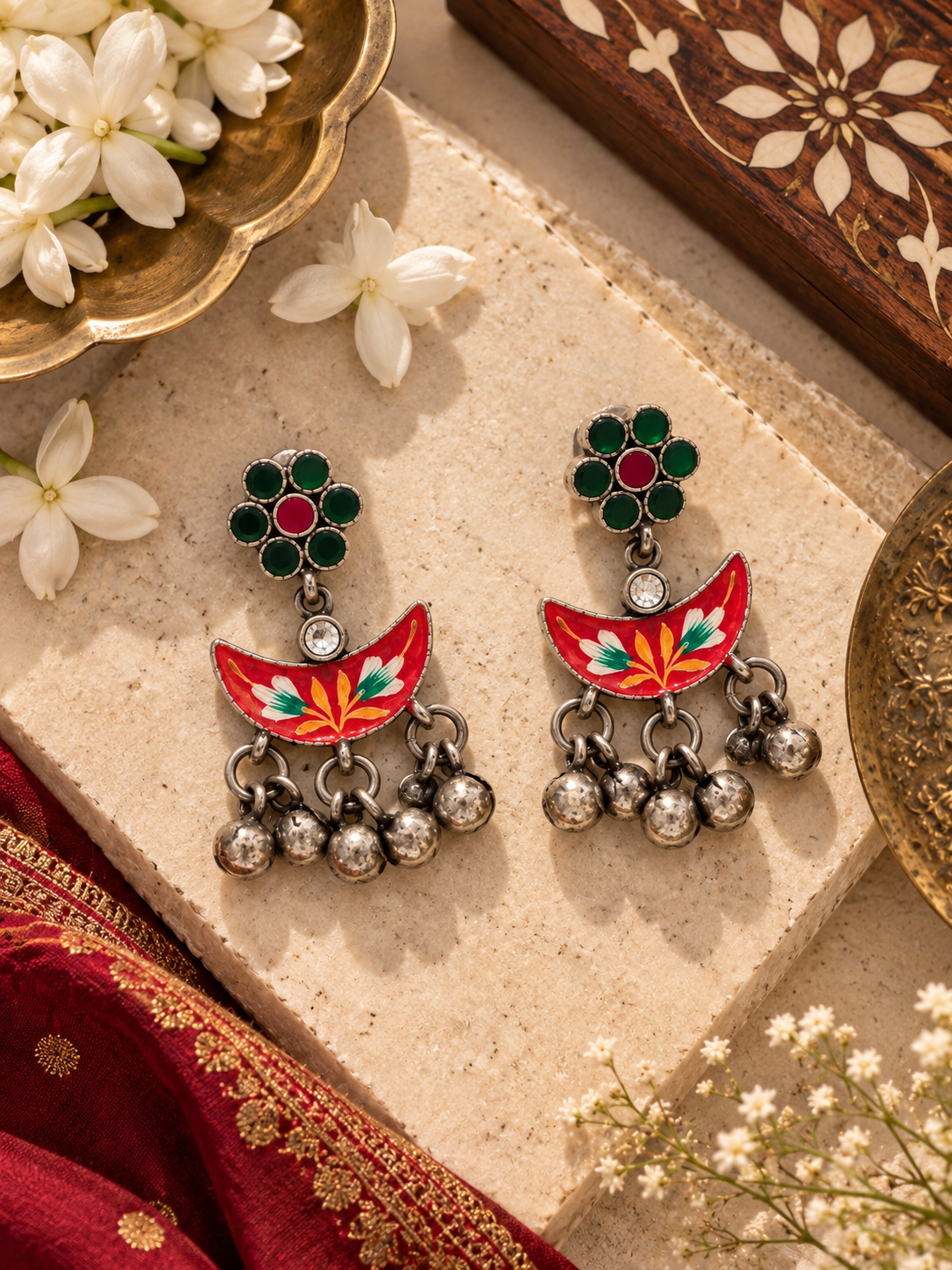 Gulrang Enamel Earrings