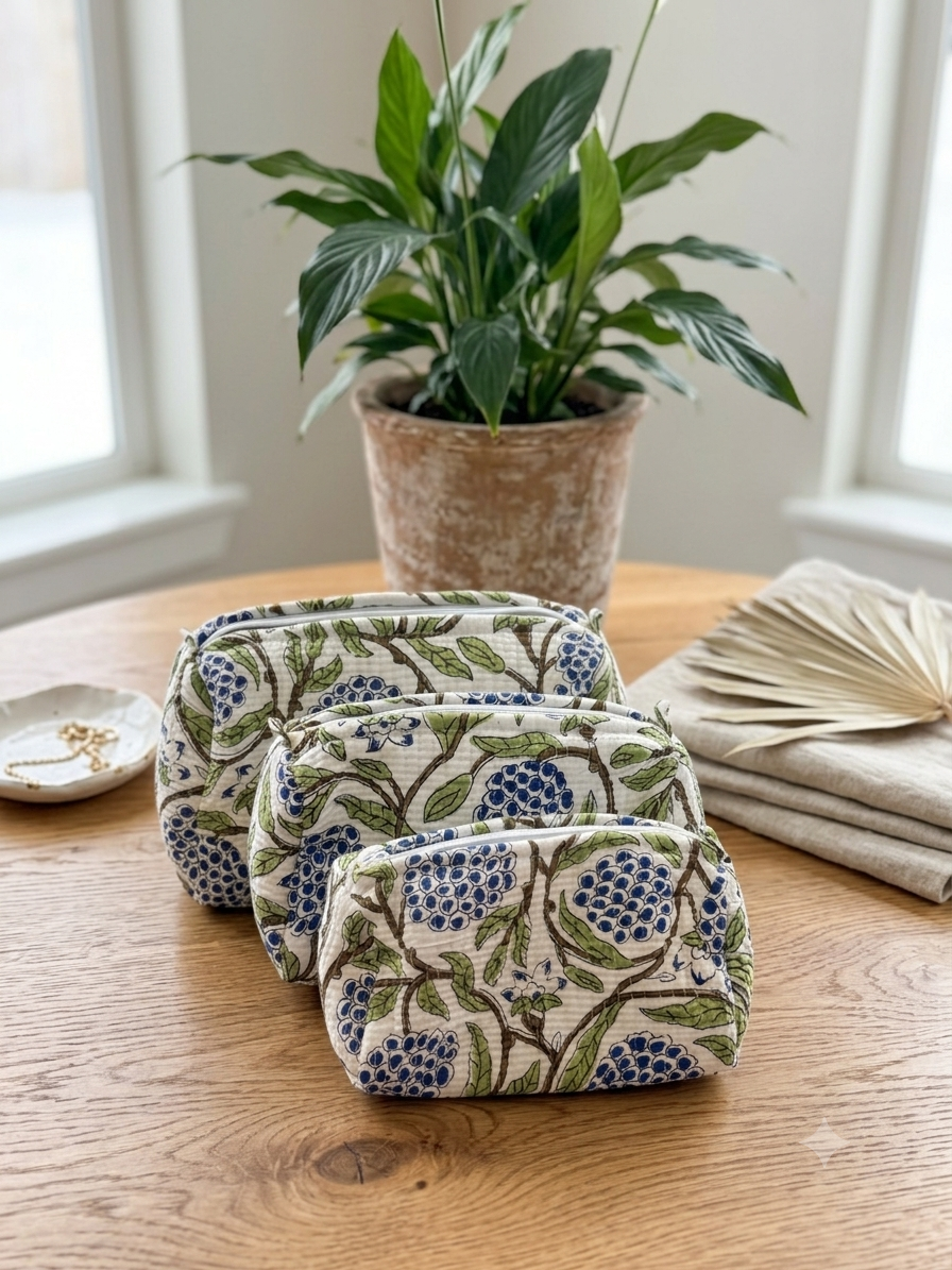 Pink City Trio Pouches