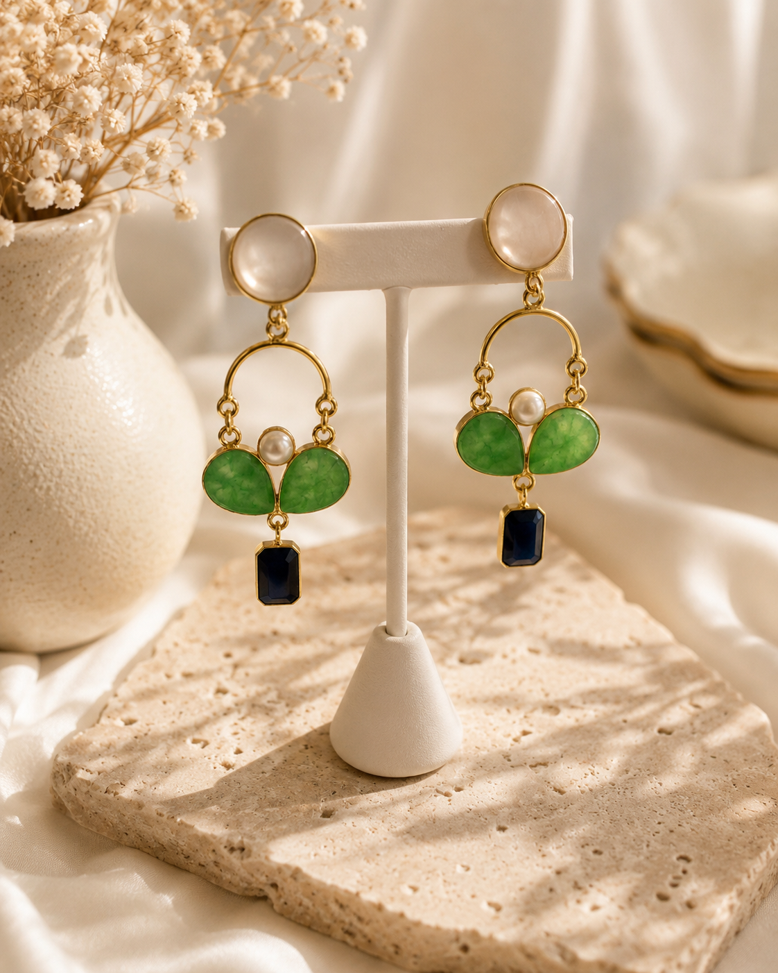 Whispers of Green Earrings