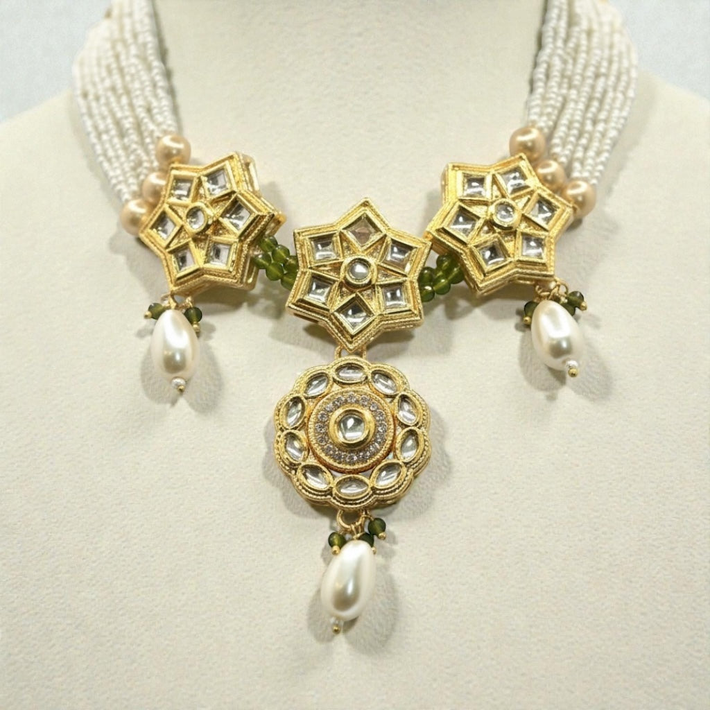 Gul Moti Kundan Set