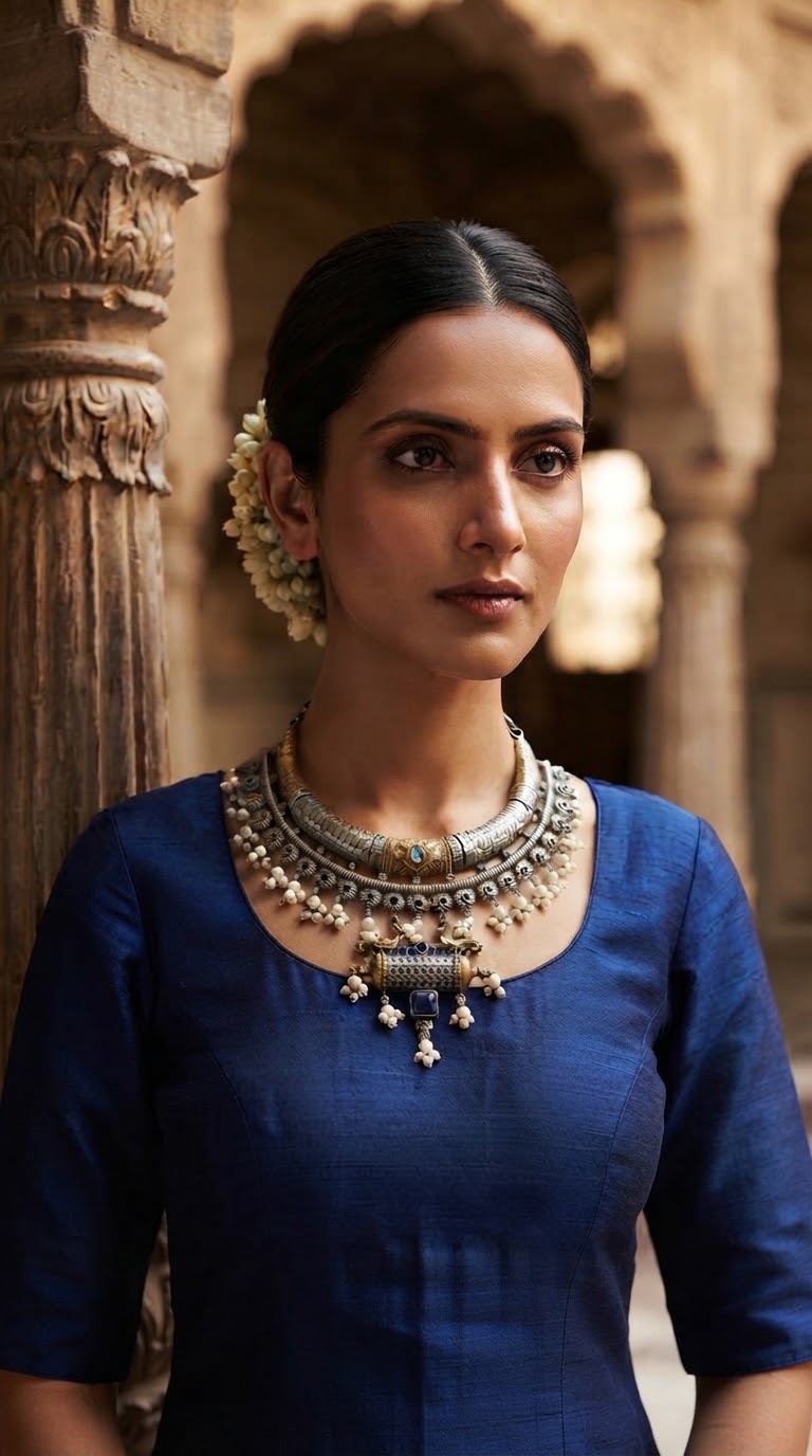 Rajwada Mor Necklace