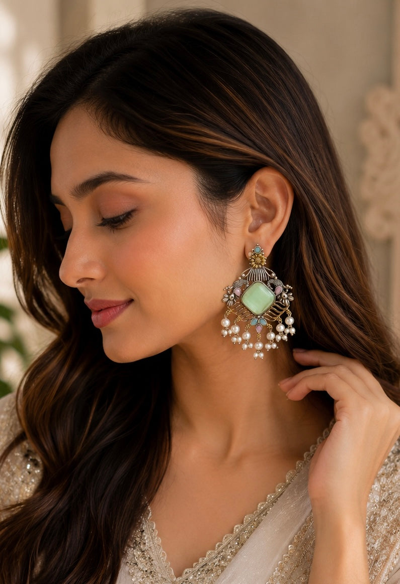 Sunheri Bloom & Pankhuri Earrings