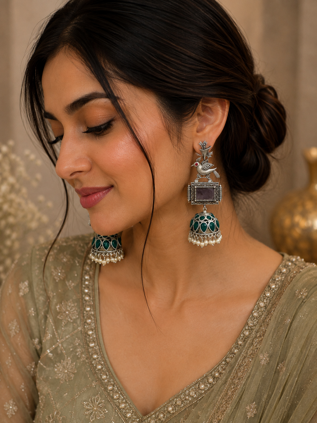 Hara & Neel Jhumkas