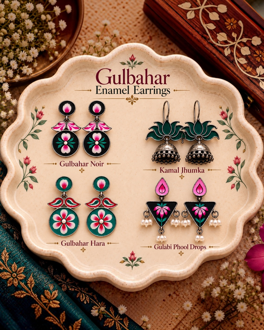 Gulbahar Enamel Earrings