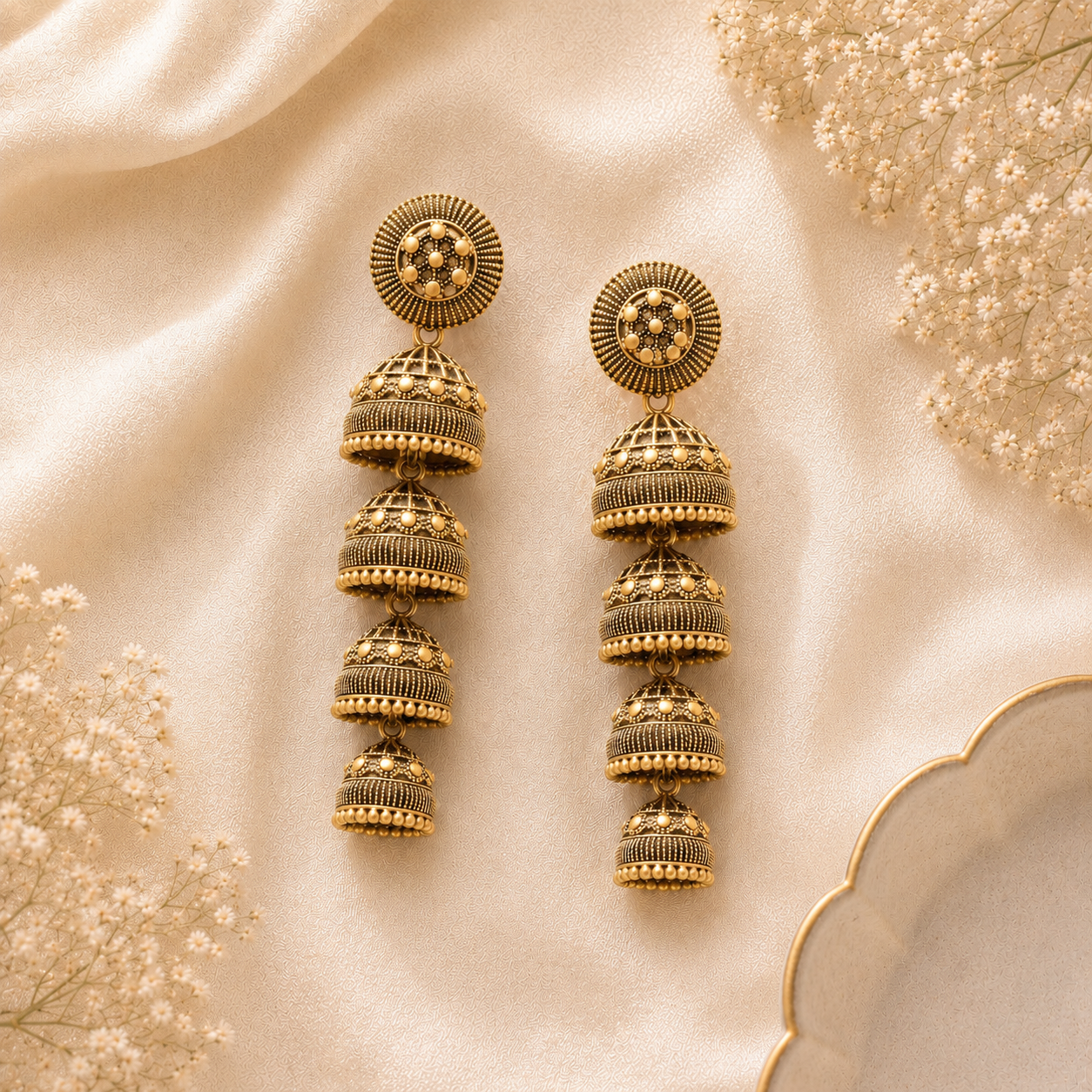 Sage Sitara Jhumkas