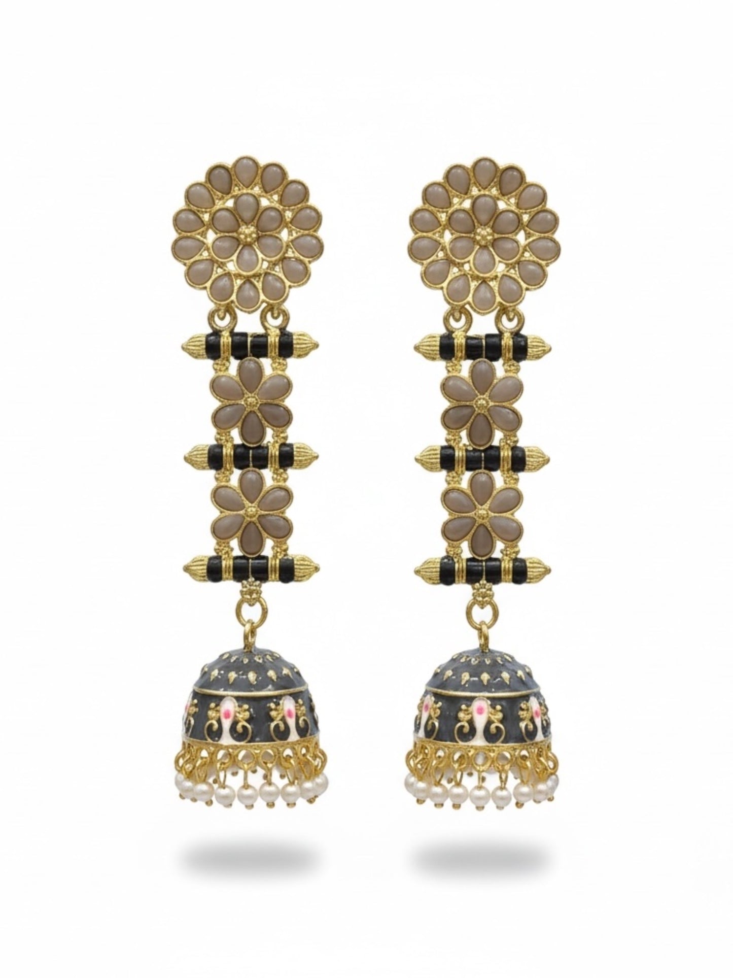 Noor-e-Jaipur Jhumkas