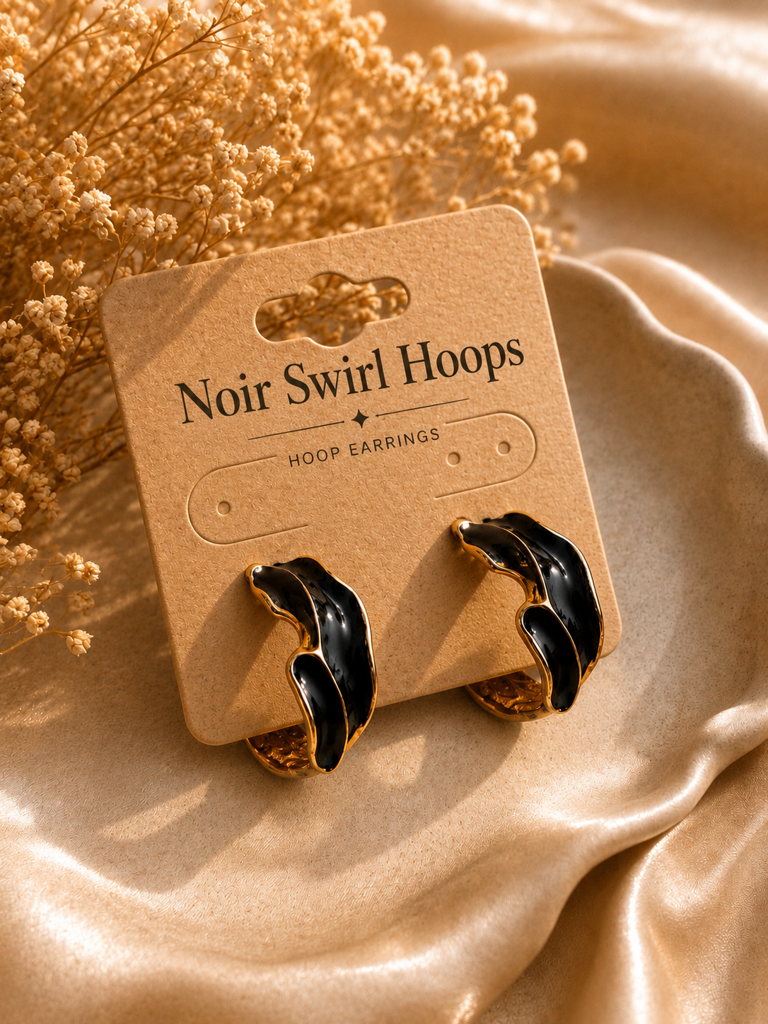 Blush Petal and Noir Swirl