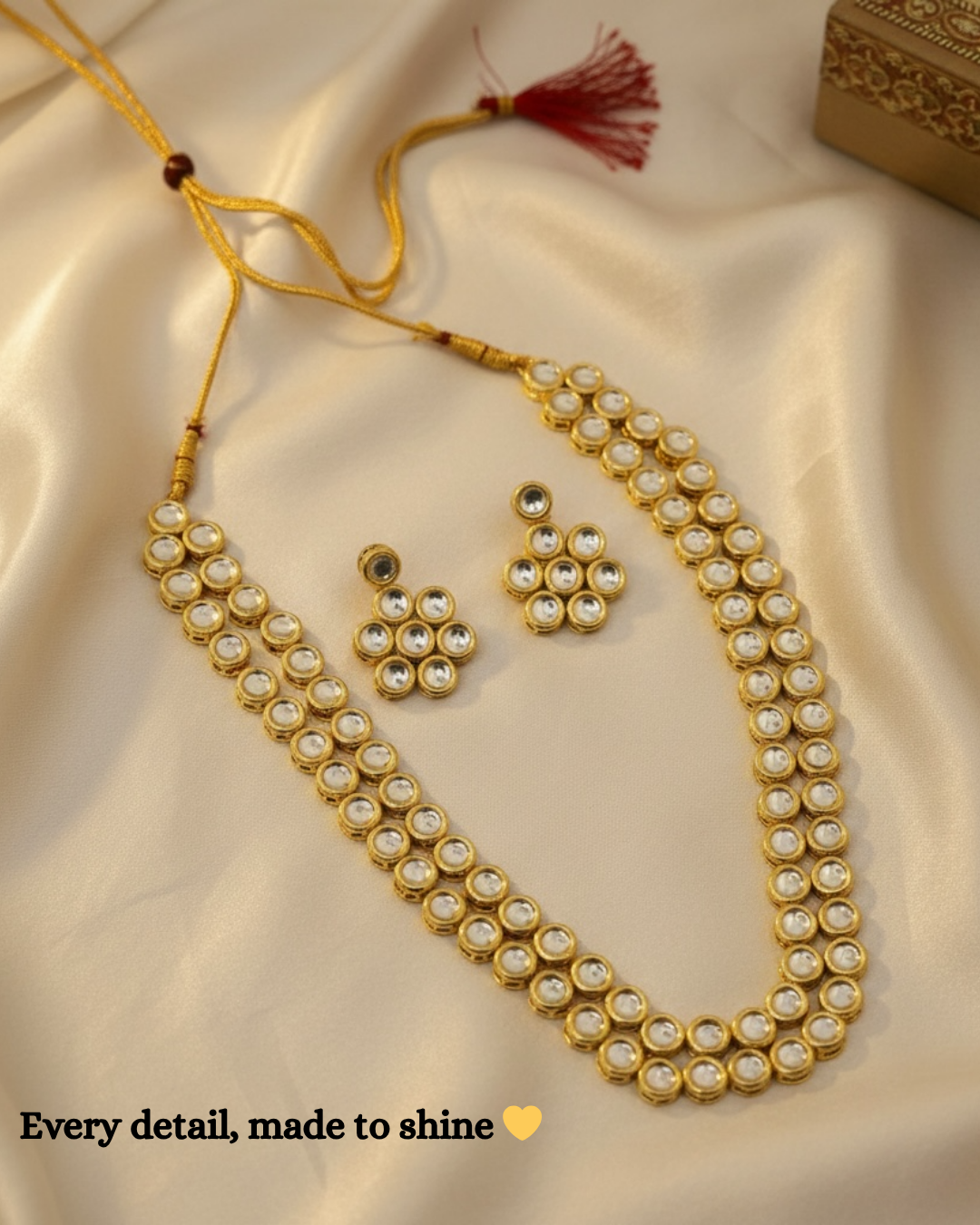 Ivory Mist Kundan Set