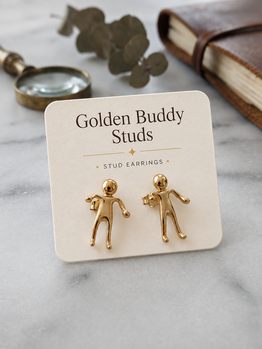Golden Buddy Studs