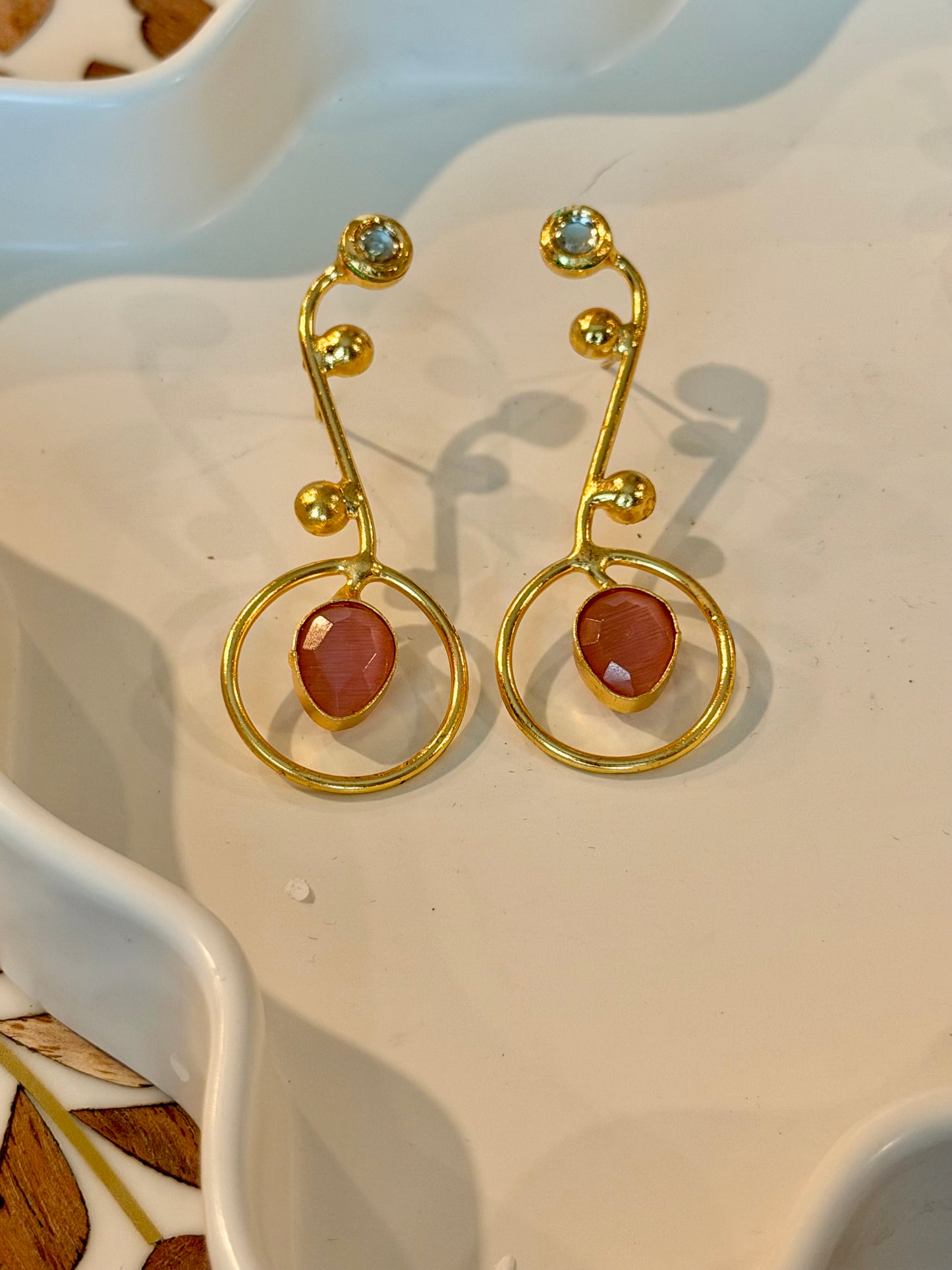 Rose Blush Orbit Studs