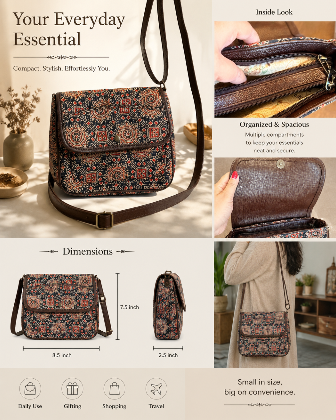 The Boho Trio Sling Bags