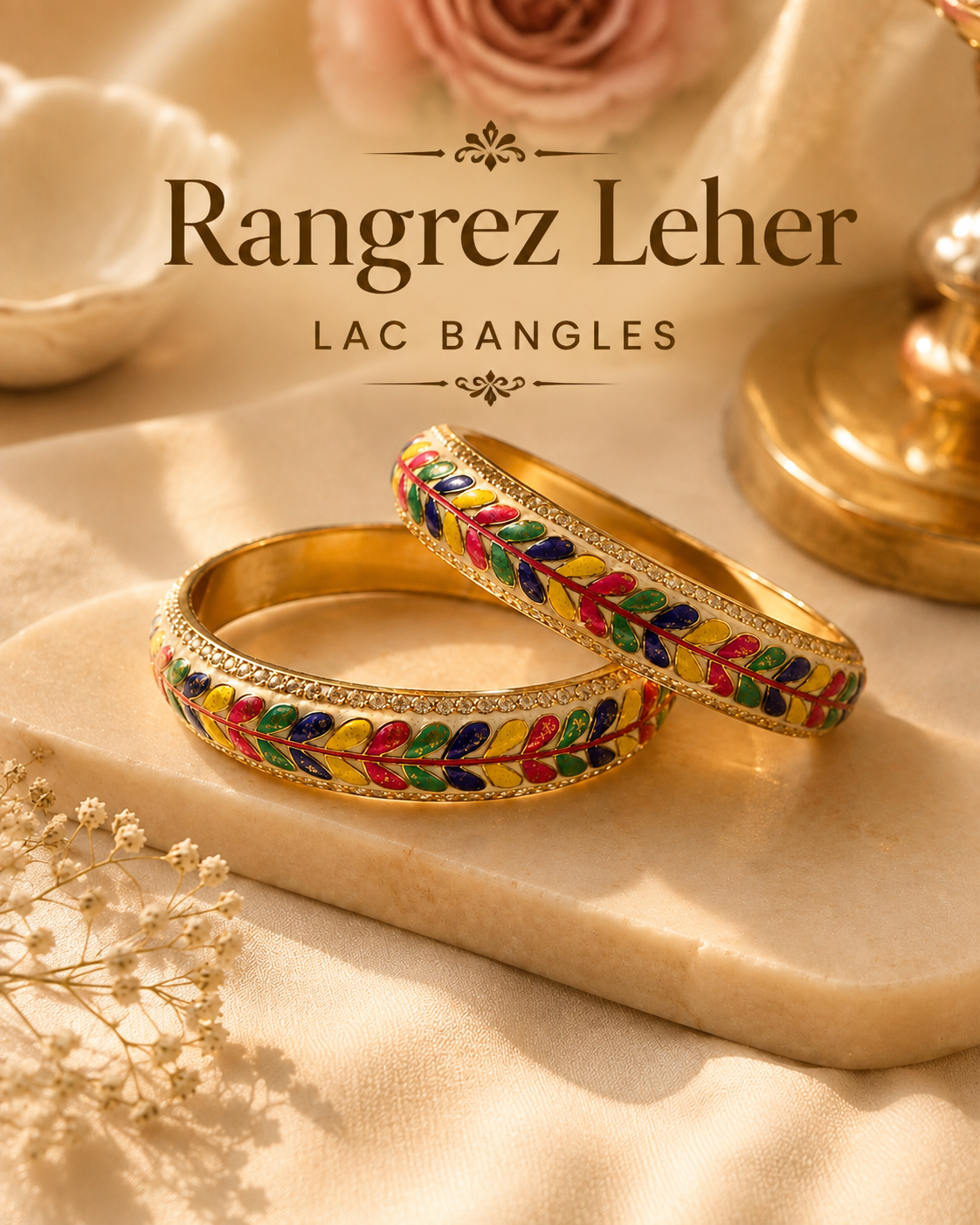 Lac Bangles set of 2