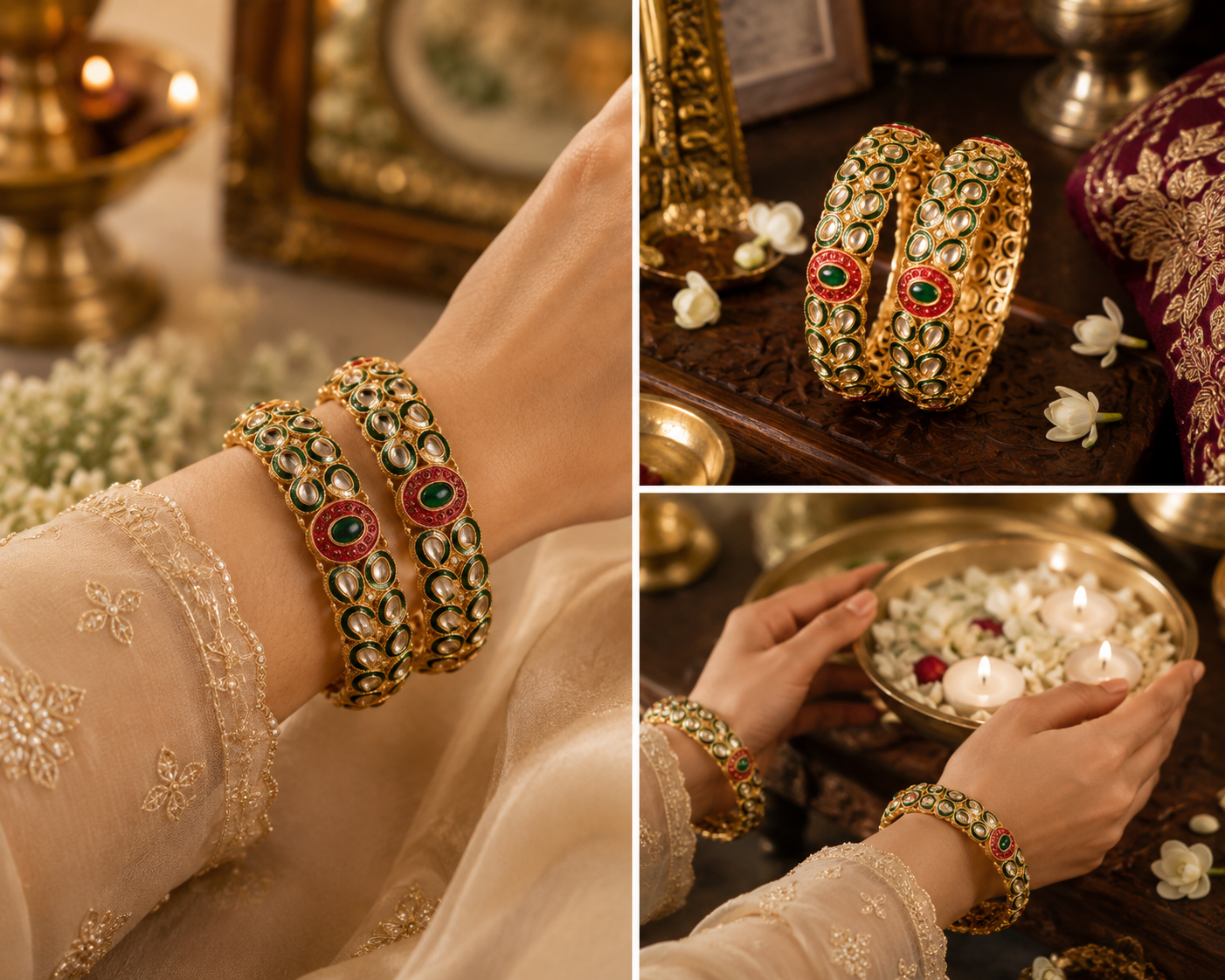 Ruby Radiance Bangles