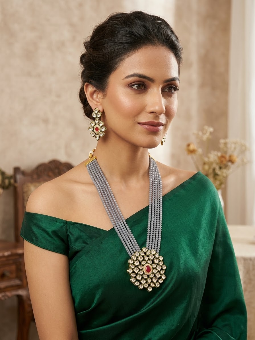 Aks Kundan Necklace Set