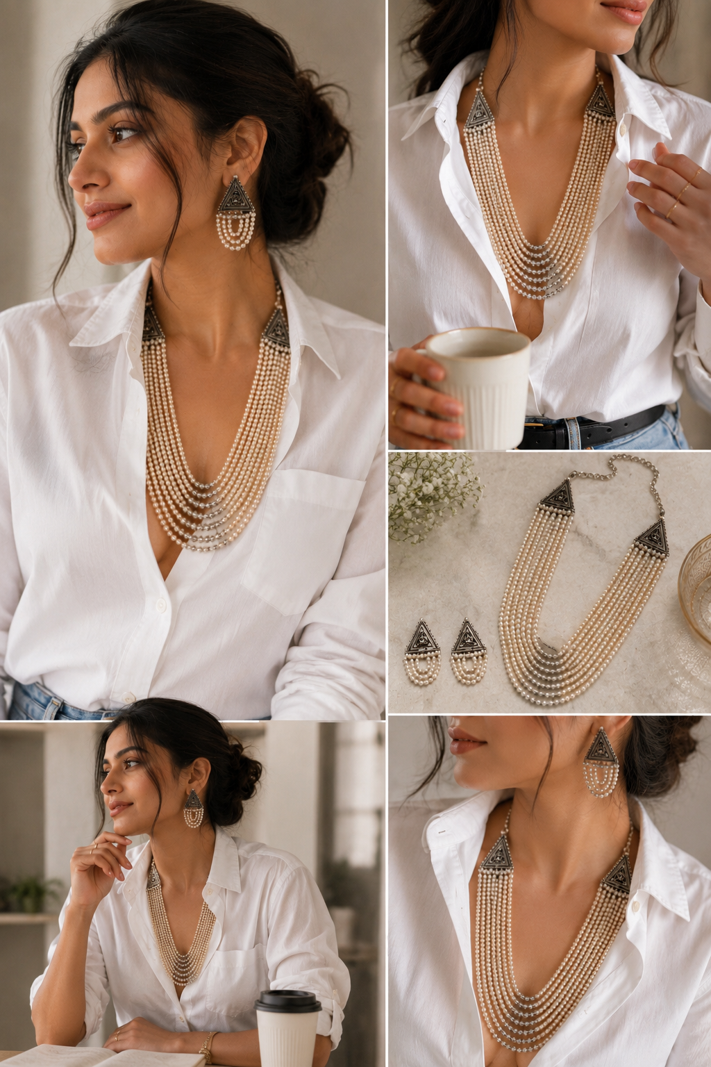 Pearl Nomad Necklace Set
