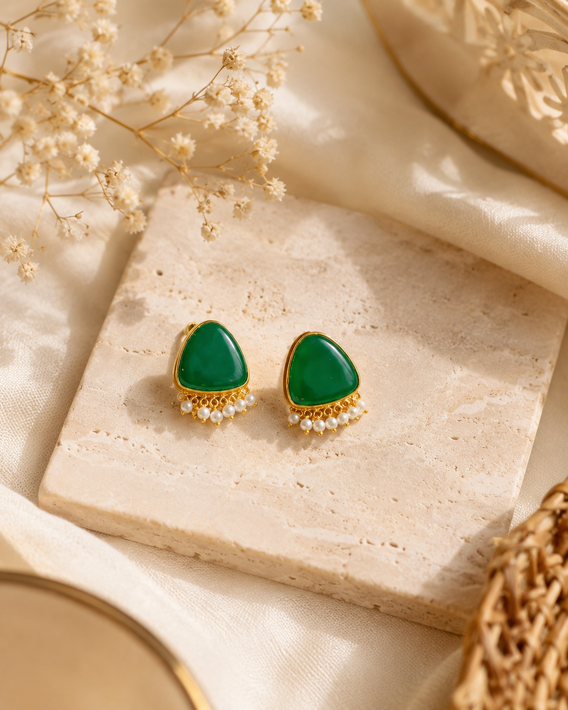 Whispers of Green Earrings