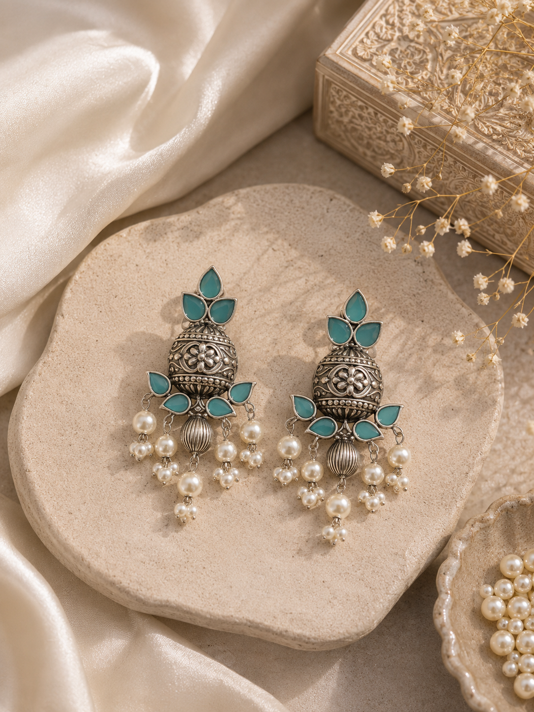 Pushp Drop Earrings