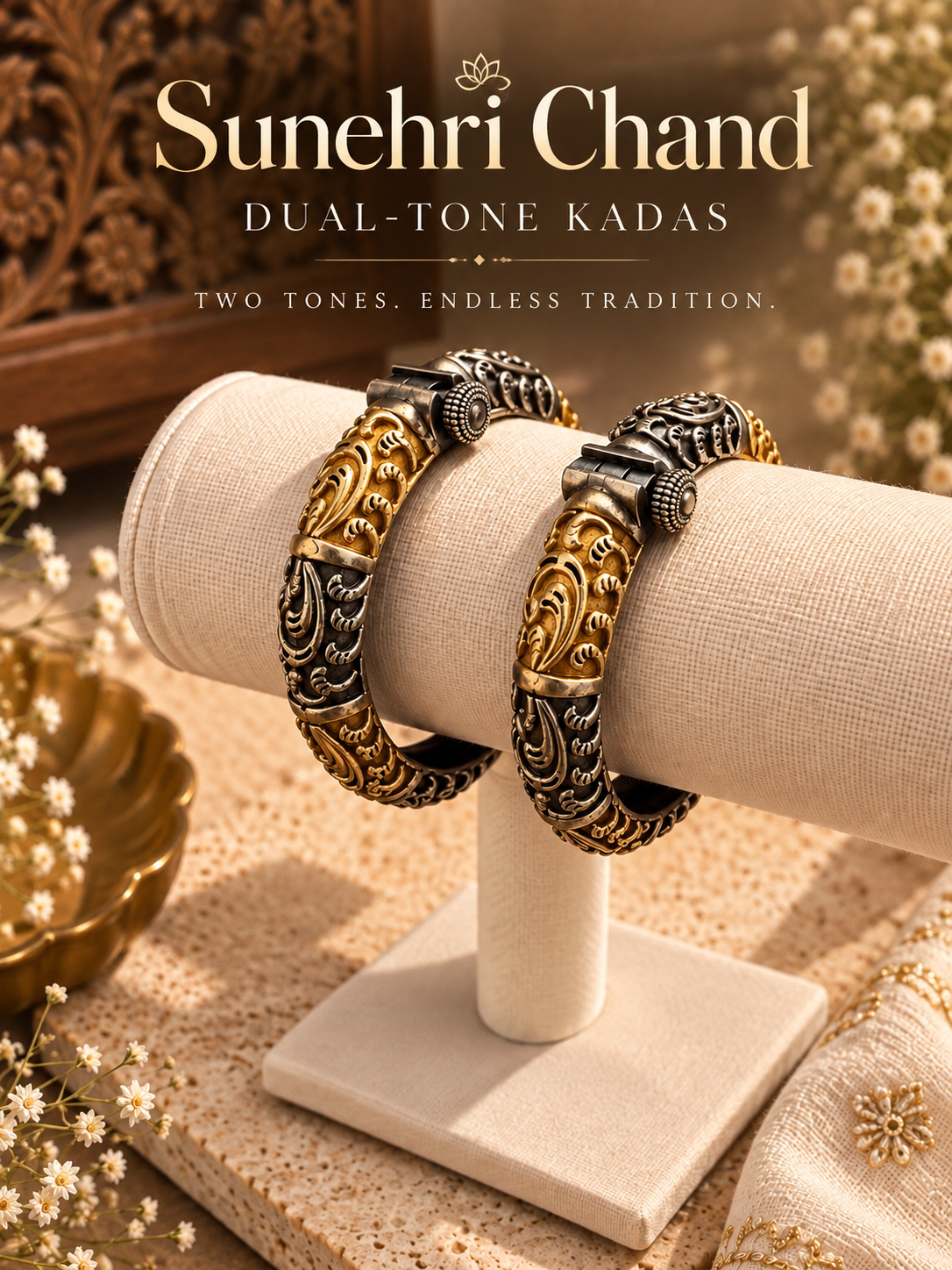 Sunehri Chand Dual Tone Kadas