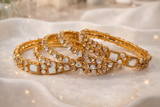 Polki Glow Kundan Bangles