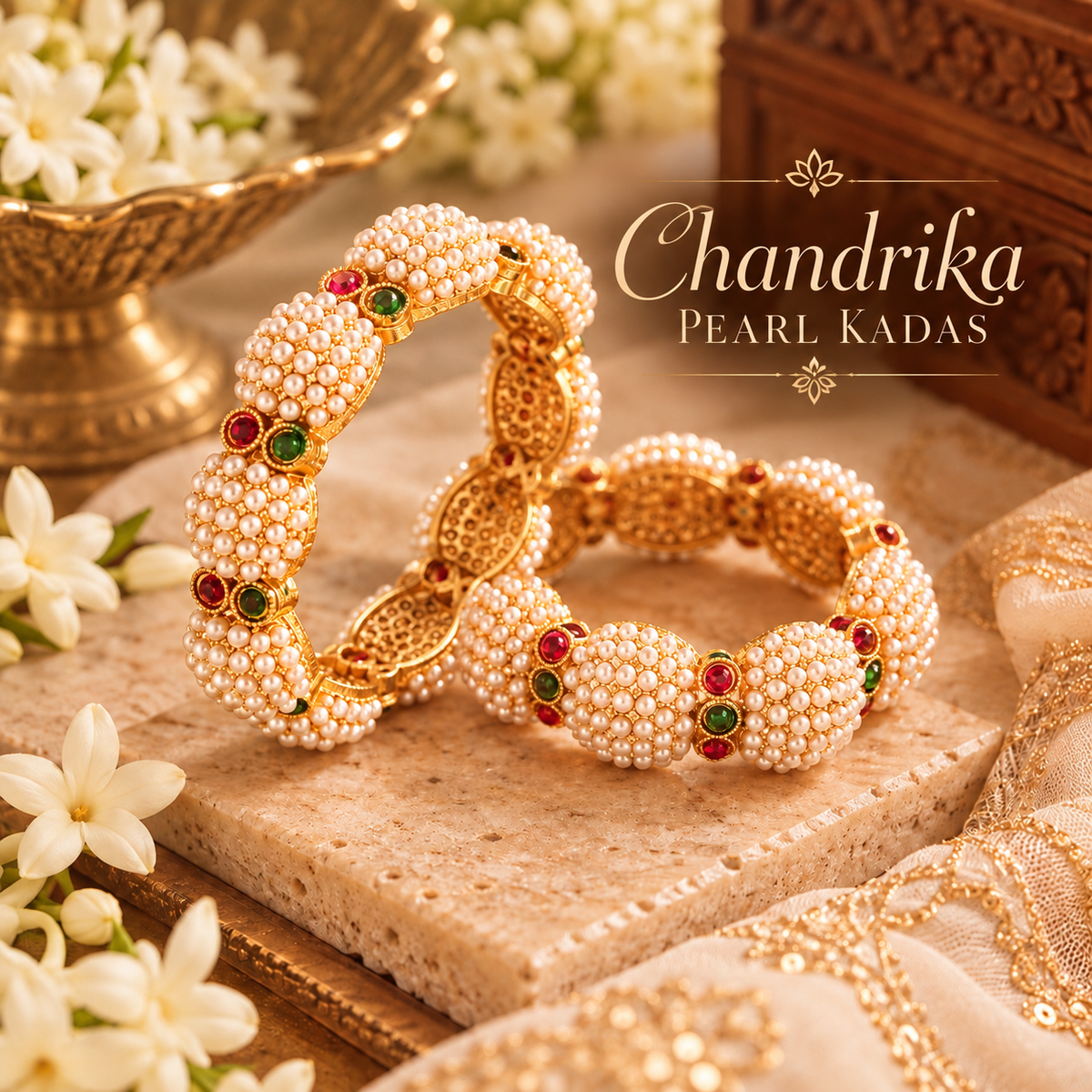 Chandrika and Classic Pearls Kadas