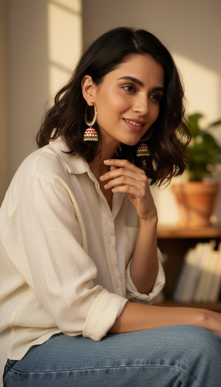 Meena Magic Jhumkas