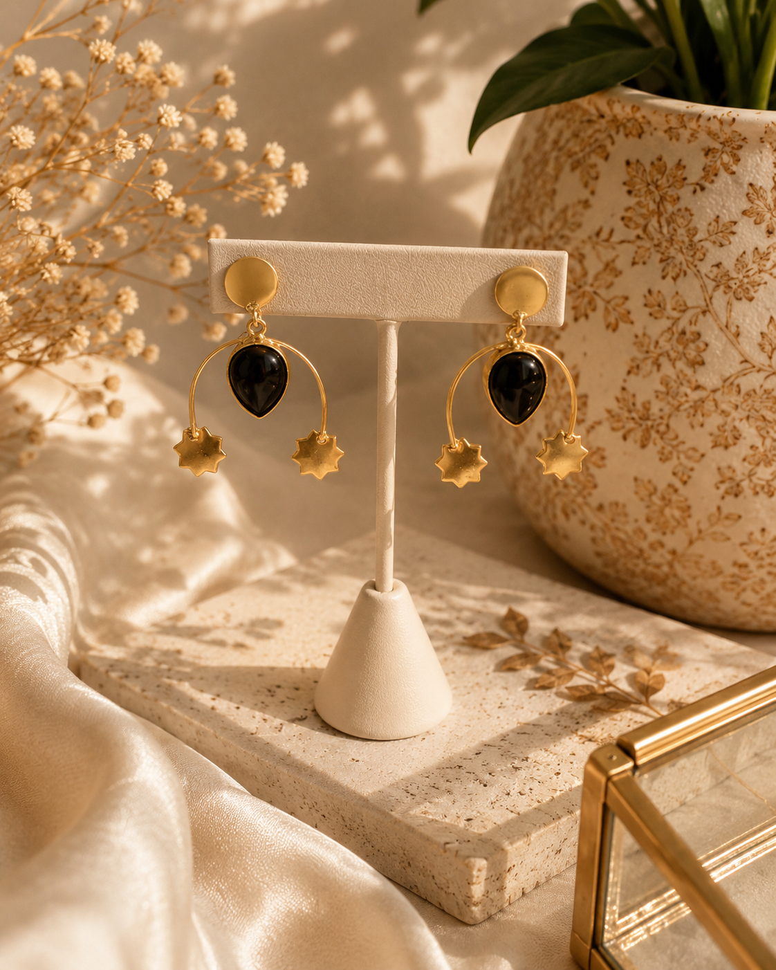Midnight Gold Earrings