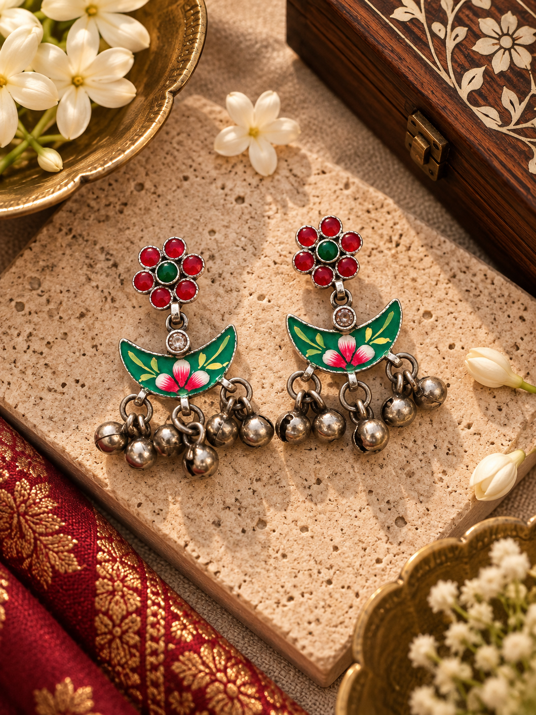 Gulrang Enamel Earrings
