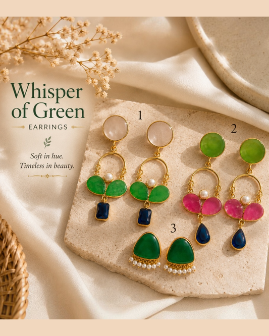 Whispers of Green Earrings