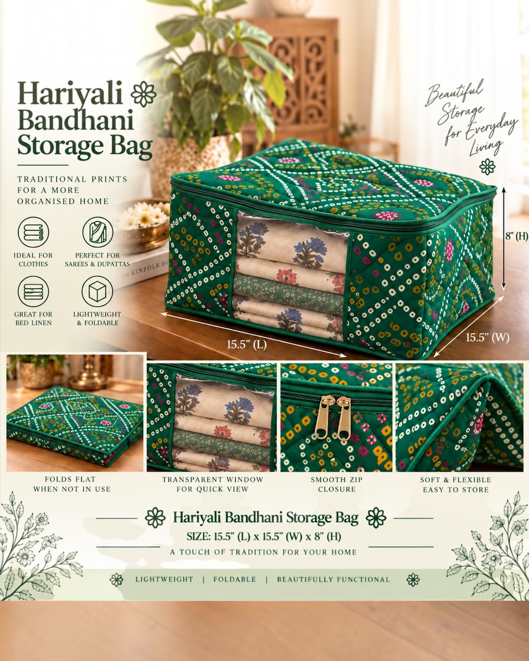Bandhani Storage Bags