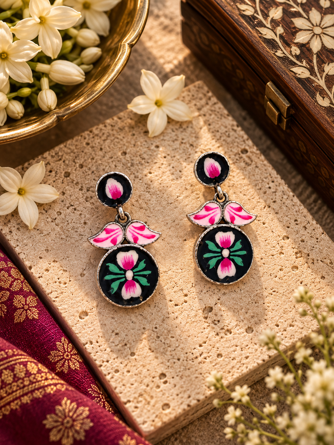 Gulbahar Enamel Earrings