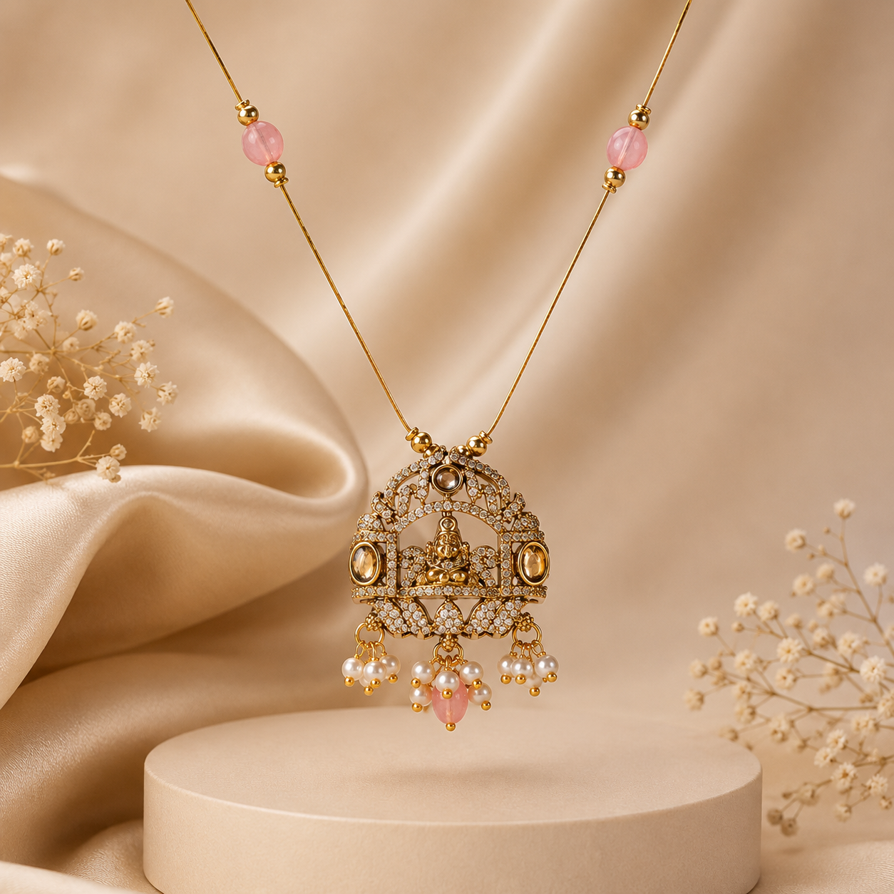 Rooh Noor & Zarin Pearl Necklace