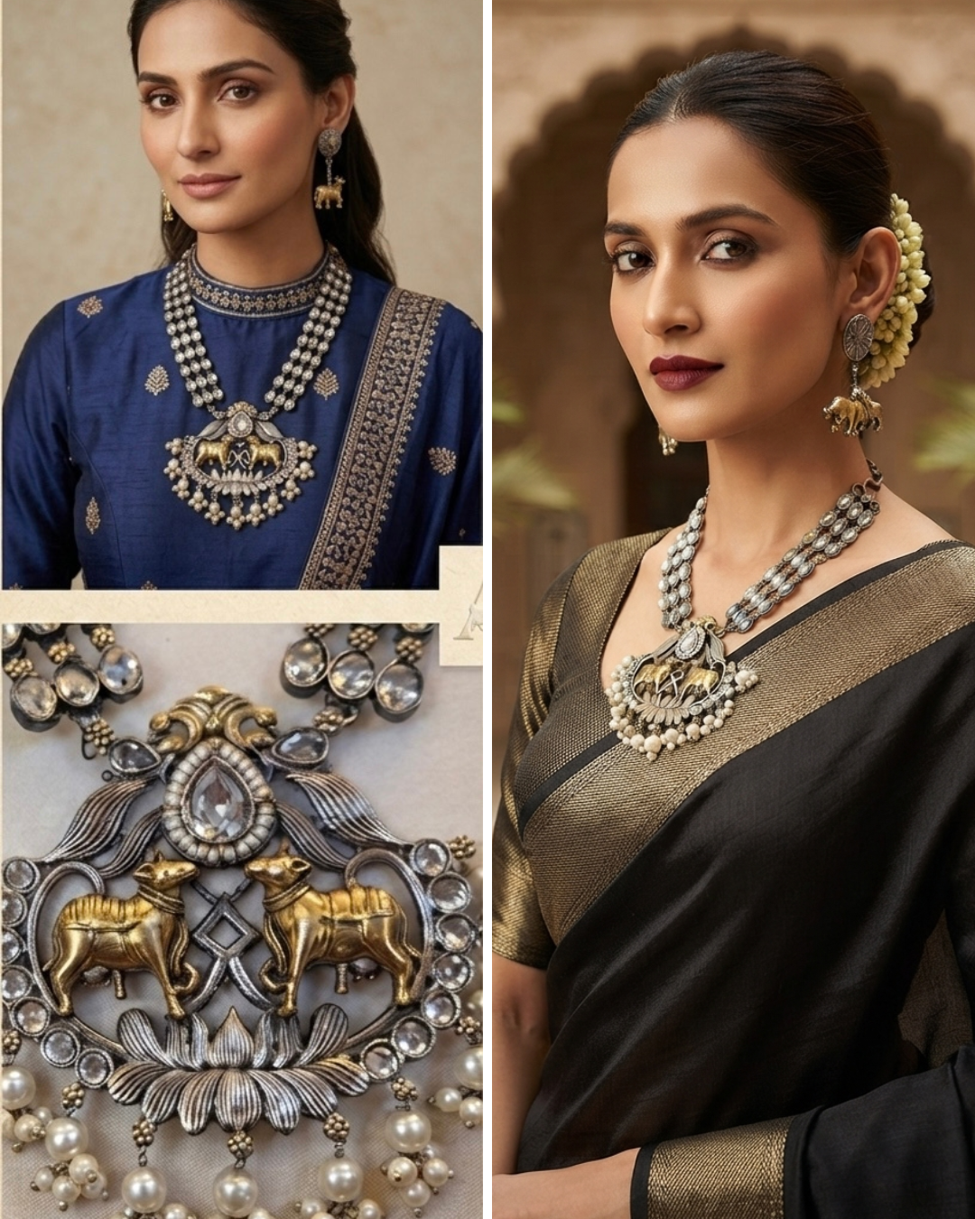 GauHaar Oxidised Dream Set