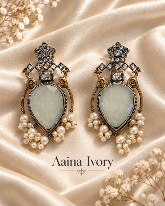 Aaina Pearl Statement Earrings