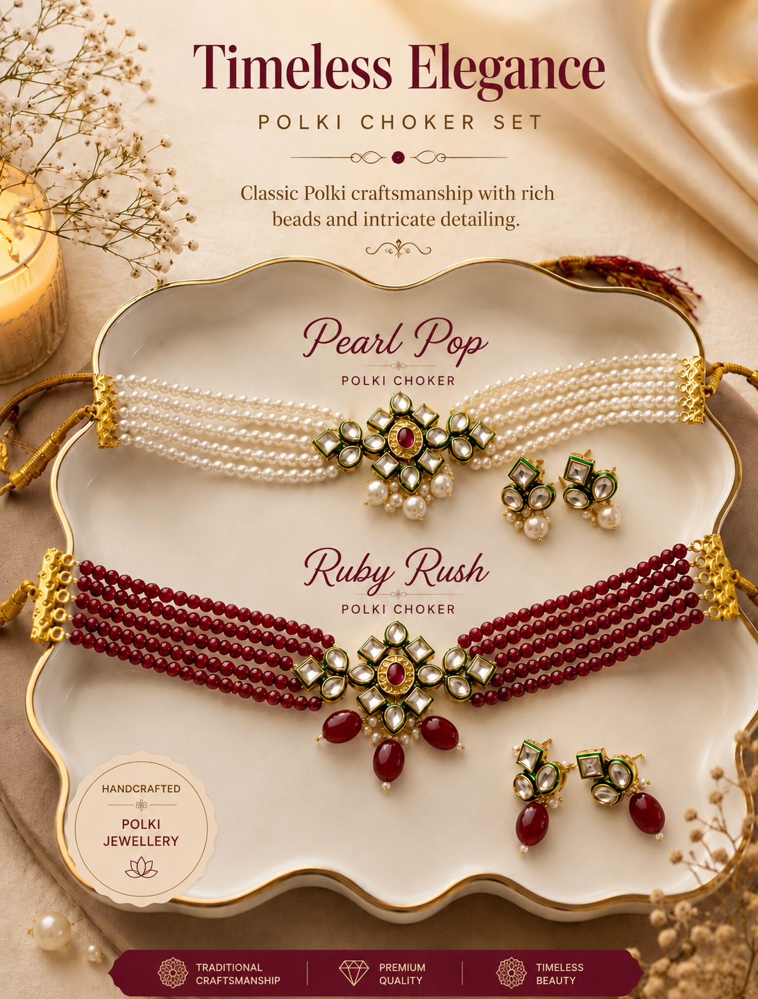 Polki Choker Set