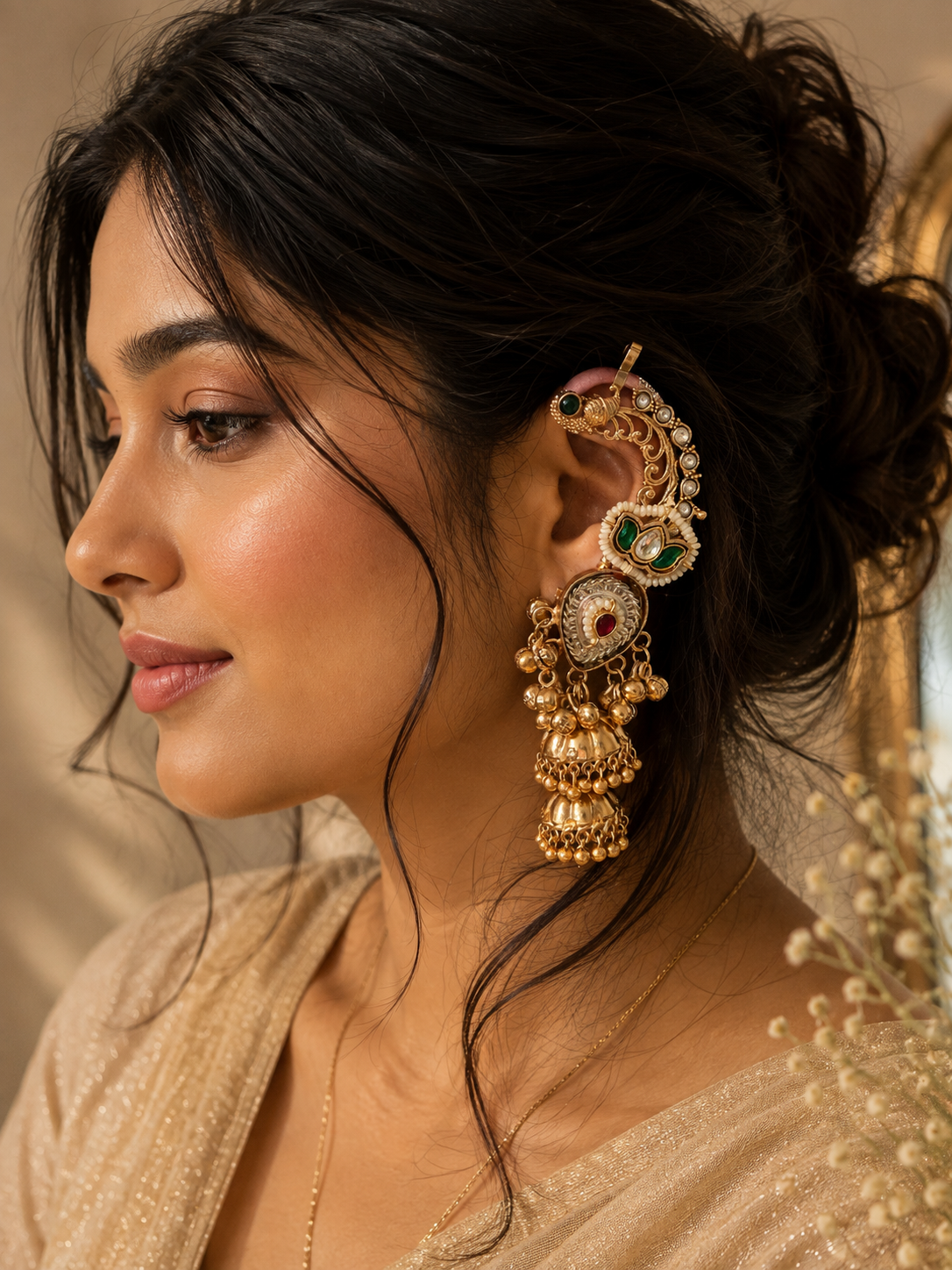 Jharokha Kaanphool Ear Cuffs