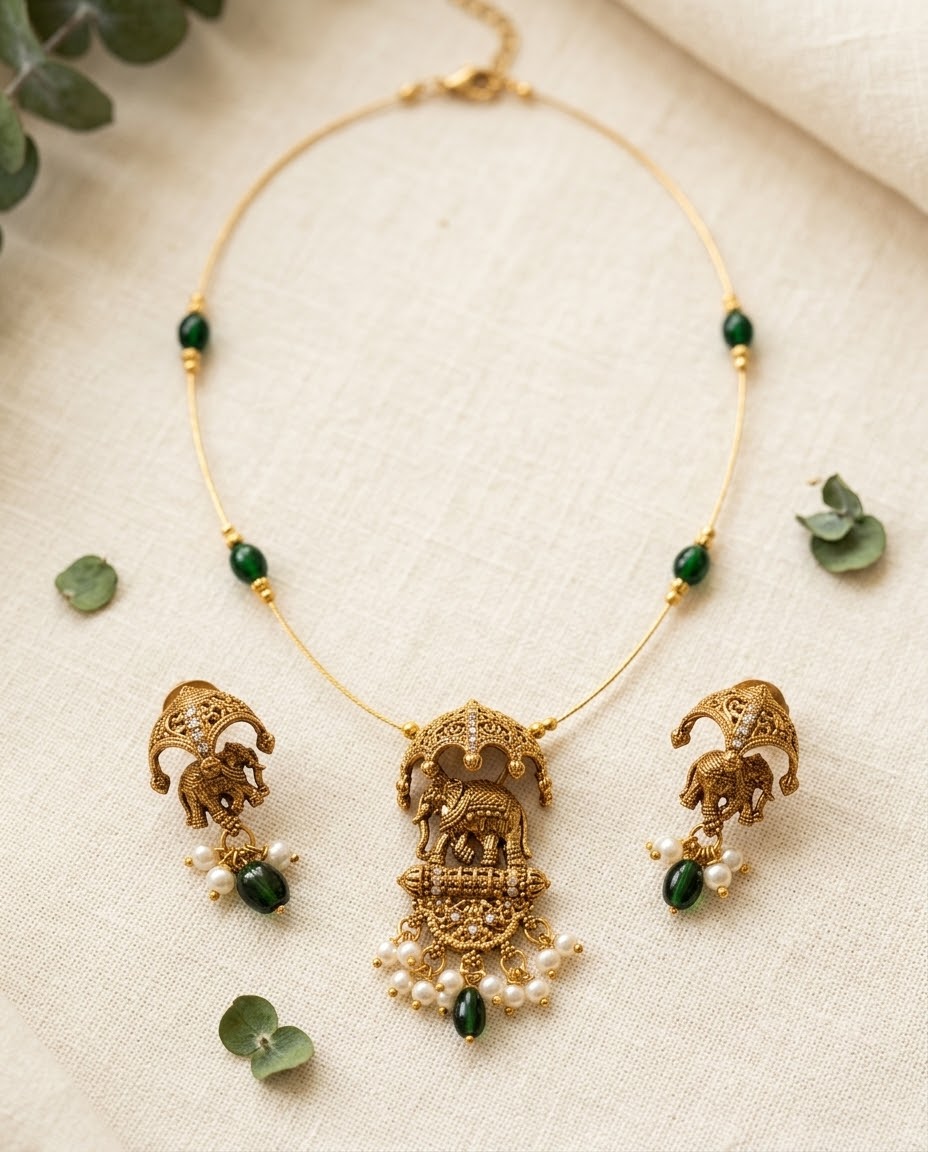 Gajmoti Necklace Set