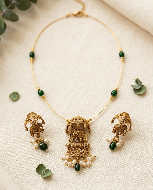 Gajmoti Necklace Set