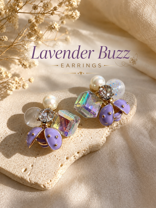 Lavender Buzz Earrings