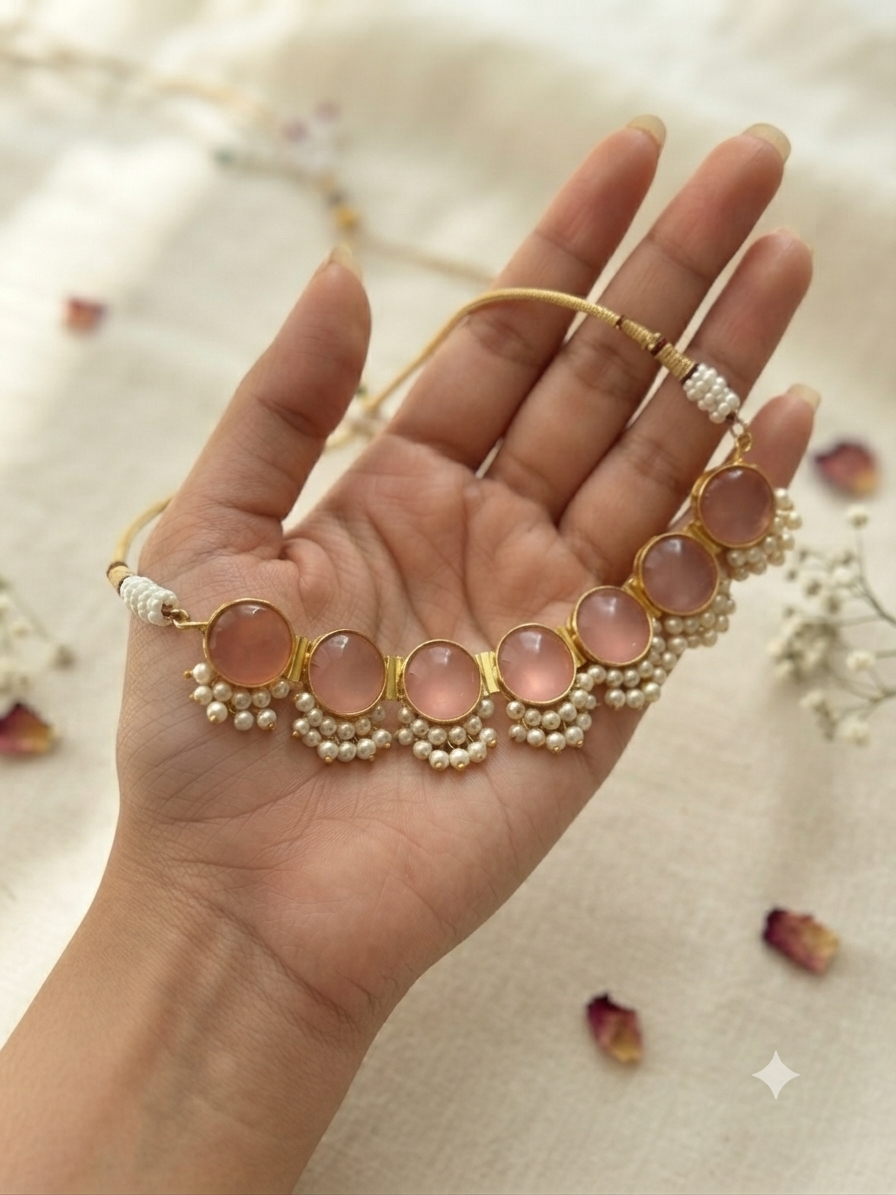 Rose Blush Choker Set