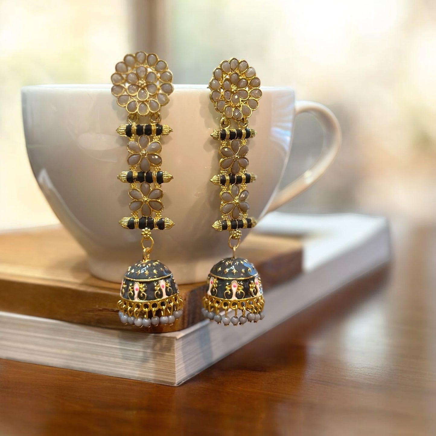 Noor-e-Jaipur Jhumkas