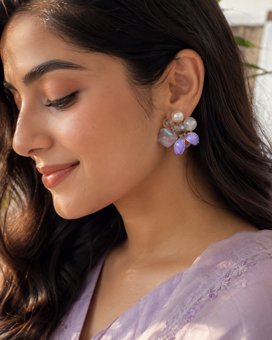 Lavender Buzz Earrings