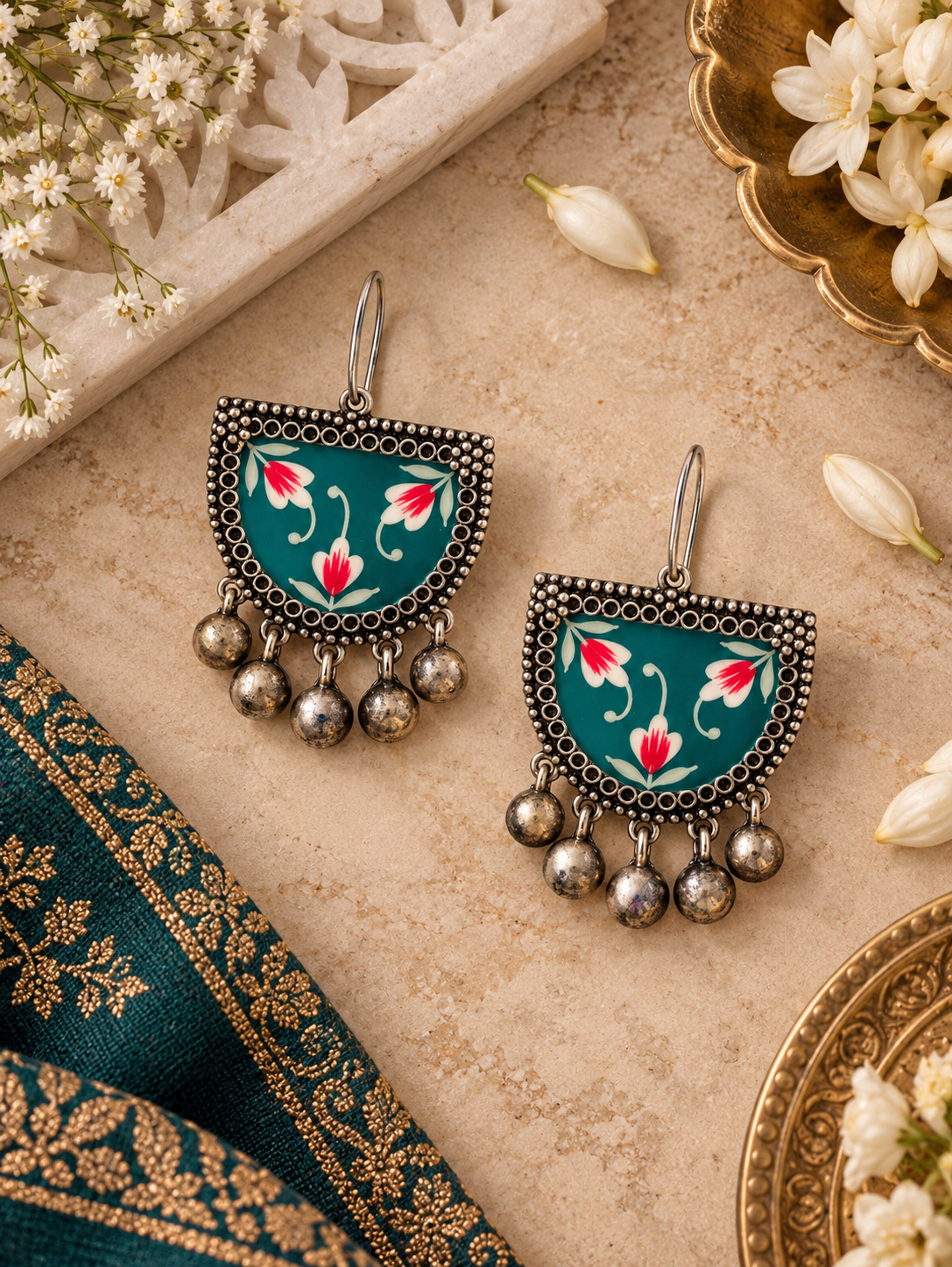Gulrang Enamel Earrings