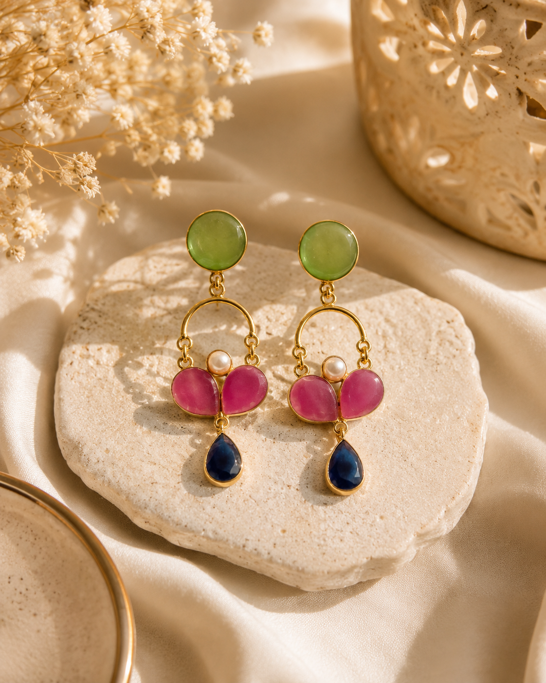Whispers of Green Earrings