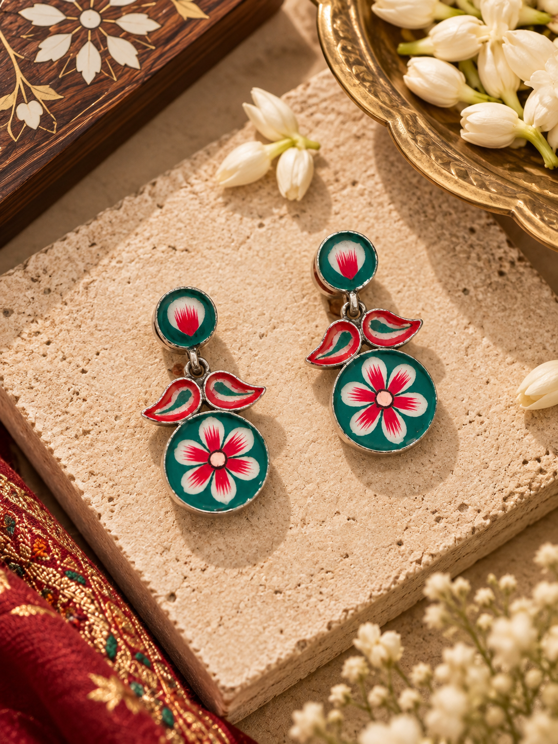 Gulbahar Enamel Earrings