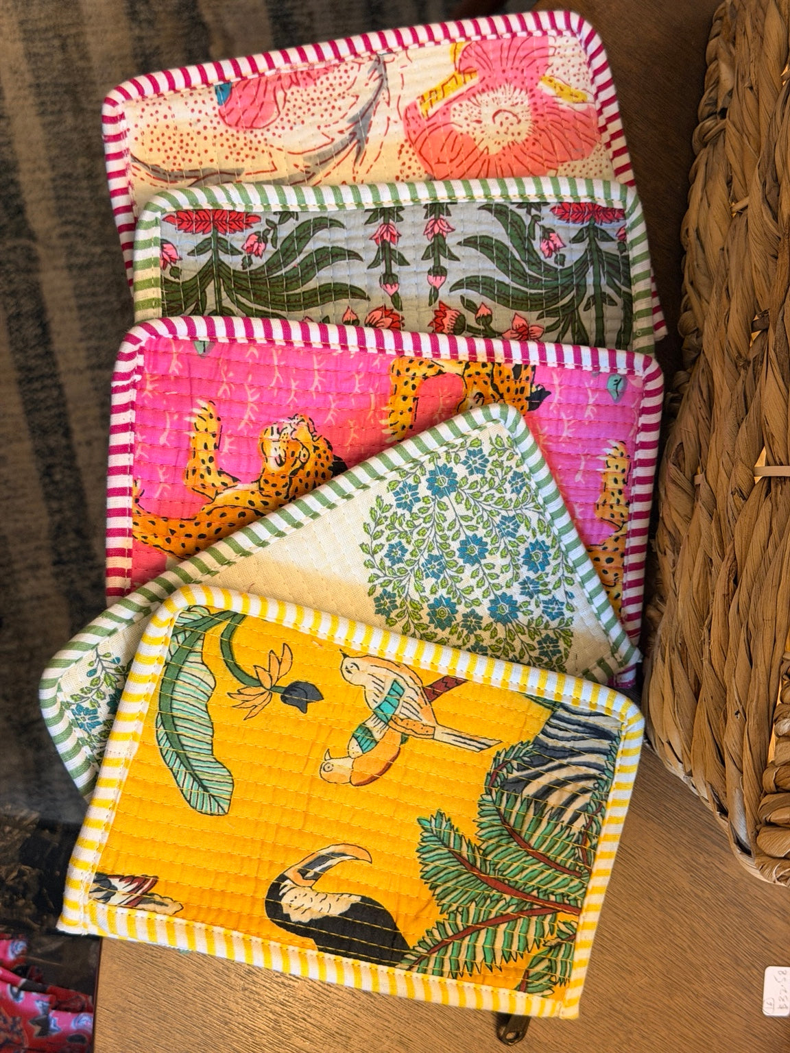 Pink City Pouches set of 5