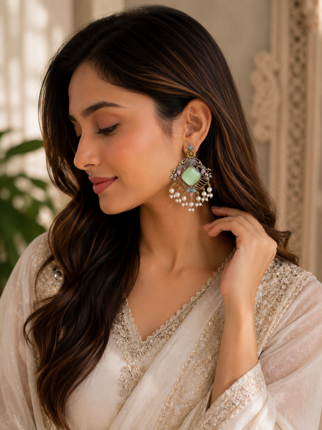 Sunheri Bloom & Pankhuri Earrings